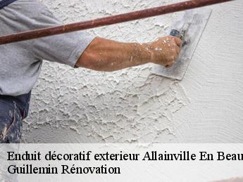 Enduit décoratif exterieur  allainville-en-beauce-45480 Guillemin Rénovation 