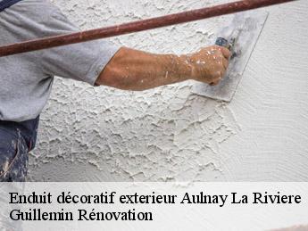 Enduit décoratif exterieur  aulnay-la-riviere-45390 Guillemin Rénovation 