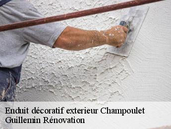 Enduit décoratif exterieur  champoulet-45420 Guillemin Rénovation 
