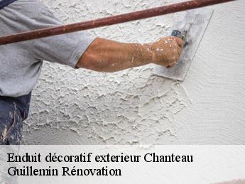 Enduit décoratif exterieur  chanteau-45400 Guillemin Rénovation 